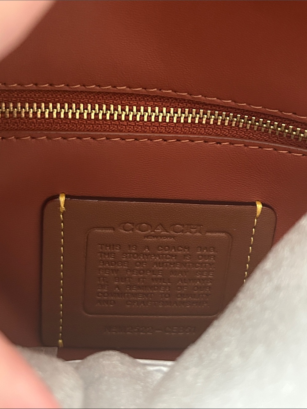 Coach chelsea 36 in suede clay / brass - Picture 7 of 10